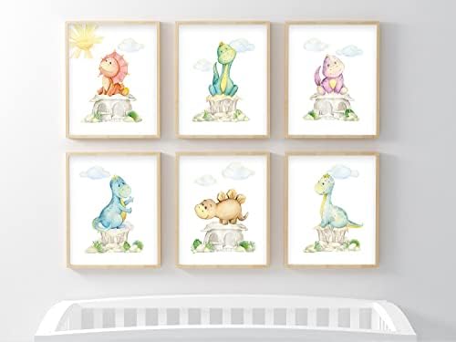 Bumbleboo Dinosaurus rasadnik zidni otisci, dekoracija sobe za igru za dječake, zidna Umjetnost rasadnika, dekoracija sobe za rasadnike,