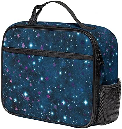 Starry Sky višeslojni dizajn Patentnog zatvarača izolovana izolovana torba za ručak, rashladna torba za ručak za višekratnu upotrebu