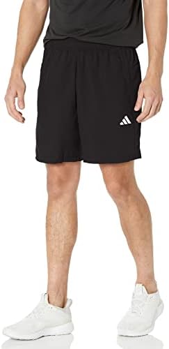 Esencija za muške adidasa u tkanim kratkim hlačama, crno / bijelo, srednje