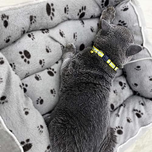 Bincor CAT ovratnik odraz reflektira sa zvonom, 6 pakiranja ogrlica za kućne ljubimce za mačeve mače ili male pse