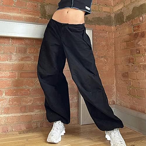 Slabanje ekstra duge hlače Ženske proljetne koženje sportove meke elastične hlače ugrađene čvrste podjele podneske joggers dame crno