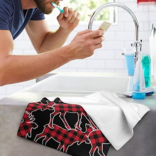 Moose Buffalo Pleaid ručni ručnik Premium ručnici za pranje pereve za pranje za hotelske banje i kupatilo