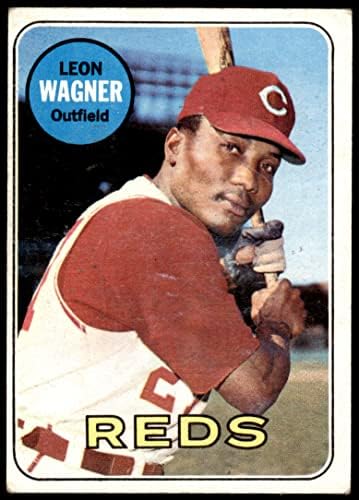1969 TOPPS 187 Leon Wagner Cincinnati Reds VG Reds