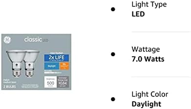 Ge Classic 2-Pack 50 W ekvivalentno zatamnjivanje dnevne svjetlosti Par20 LED Sijalice