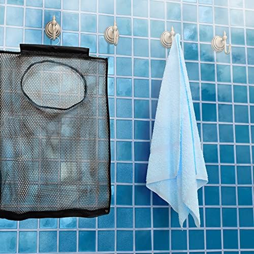 Fajyaz viseća mrežasta korpa za veš velika prljava torba za odeću, može se koristiti iza vrata & ormar & karavan& kupatilo