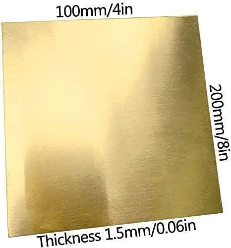 SYZHIWUJIA metalna bakrena folija Mesingani Lim dužina i širina veličina 4x8 inča različite specifikacije za obradu metala zanat DIY