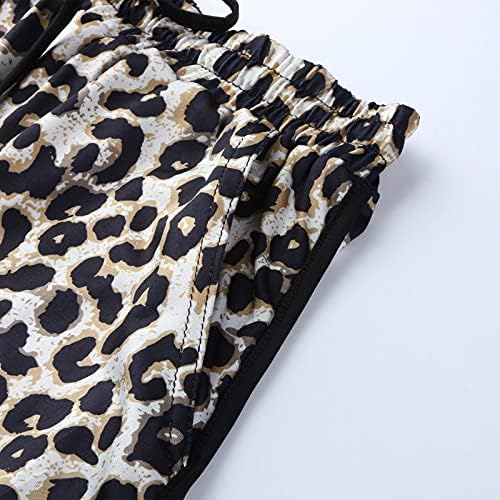 Ležerne hlače Ispis sa džepovima Kratke hlače Ljeto Žensko Leopard plus kratke oštećene hlače za žene