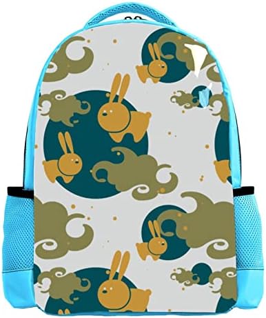 VBFOFBV ruksak za laptop, elegantan putni ruksak casual paketa ramena torba za muškarce, japanske prirode zeleni zečji mjesec