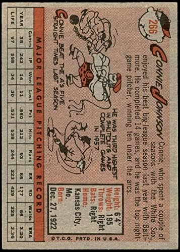 1958 FAPPS 266 Connie Johnson Baltimore Orioles Ex / MT Orioles