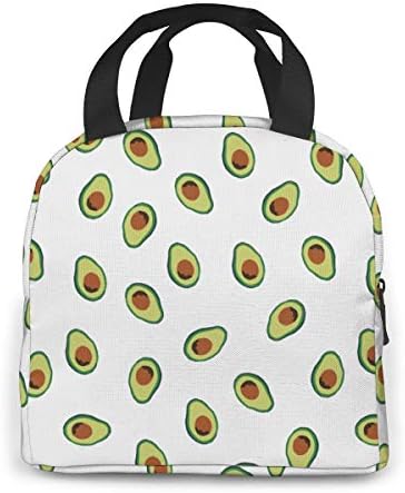 antspuent avokado ponavljajuća torba za ručak za žene djevojke djecu izolirana torbica za piknik termo hladnjak Tote Bento velika