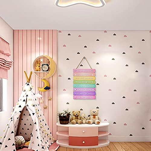 Dekoracija soba estetika za tinejdžerke Rainbow inspirativna zidna umjetnost za djecu ukrasi za spavaće sobe slatka Kawaii soba dekor