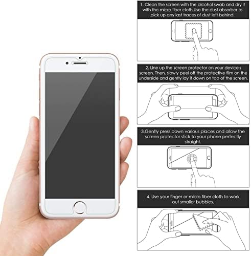 Supbec iPhone SE 2022 futrola, iPhone 7/8 / SE 2020 sa držačem kartice i [ekran za zaštitni staklo X2] iPhone SE 2 / SE 3 novčanik