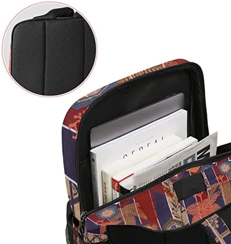 VBFOFBV ruksak za laptop, elegantan putni ruksak casual paketa na ramenu za muškarce, japanski šesterokutni kvadratni cvijet javorov