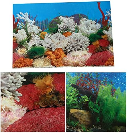 Ipetboom 1pc Aquarium Backdrop dekor postera okean Adhesive Underwater Stereo za slike slike naljepnice pozadina pejzažni ukrasi dekoracija