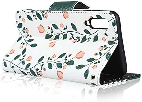 Jaorty Galaxy A50 floral flower pattern Case, Premium PU Leather Girl Womem torbica za novčanik,naramenice za zapešće,Flip Folio postolje