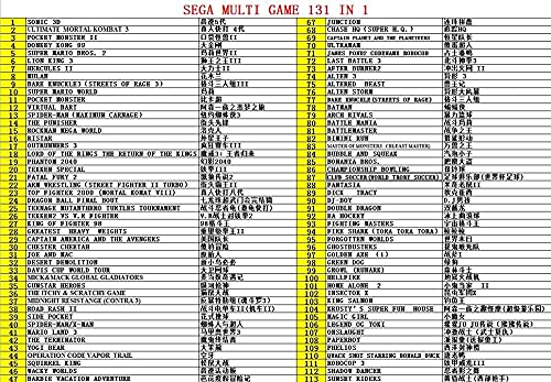 Samrad Sega Gensis Game Cartridge za SNES konzolu sa 131 klasične igre