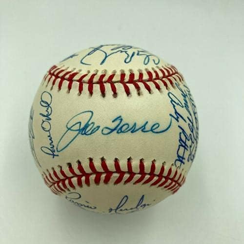 1999. Yankees tim potpisao je bejzbol Svjetske serije Derek Jeter Mariano Rivera PSA - autogramirani bejzbol