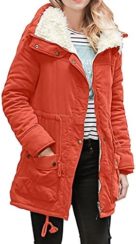 ADSSDQ pamučna jakna od puhača za dame zimske prsa lisnadna jakna Osnovni pab labav dugi dugih rukava