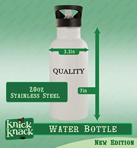 Knick Klack Pokloni Dodirnite za odgodu - 20oz nehrđajućeg čelika Vanjska boca za vodu, srebro