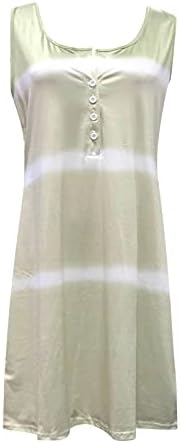 Ženska tenkovska haljina ljetne haljine od Kamizola s V izrezom bez rukava sa tačkastim printom Casual labave haljine A-kroja lepršave