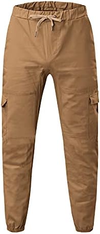 Baggy Track Hlače Muškarci Multi-džepni pantalone sa čvrstim bojama Četiri alatne muške sezone hlače za slobodno vrijeme