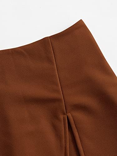 Hlače za ženske kratke hlače Ženske kratke hlače Elastični struk Split Skort Skort Scorts