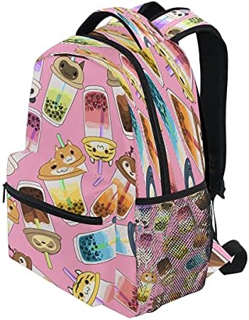 Xigua Kawaii Bubble Team Print Računarski ruksak - Lagana školska torba za dječake Djevojke Tenns