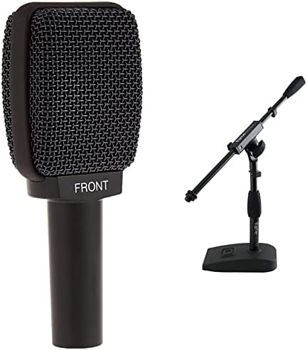 Sennheiser Pro Audio E906 mikrofon, Crni & amp; Gator okviri stalak za kratki ponderirani Osnovni mikrofon sa kvačilom za uvijanje