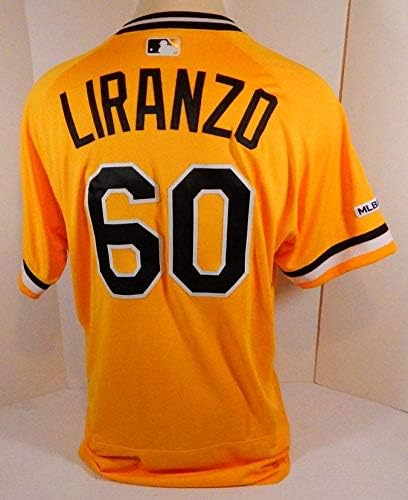 2019 Pittsburgh Pirates Jesus Liranzo 60 Igra Izdana žuti dres 1979 150 p 1 - Igra Polovni MLB dresovi