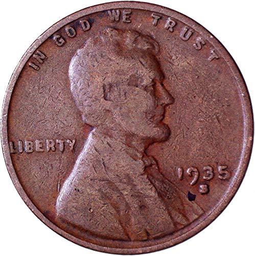 1935. Lincoln pšenični cent 1c Veoma dobro