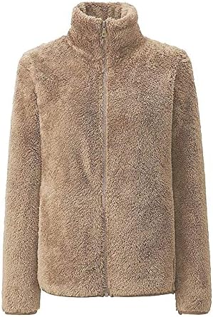 NOKMOPO ženska Puffer jakna Moda Casual dvostrani baršun jesen zima Dugi rukav sa patentnim zatvaračem vanjski vuneni Sako