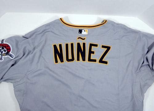 2015 Pittsburgh Pirates Gustavo Nunez Igra Izdana siva Jersey Pitt33184 - Igra Polovni MLB dresovi