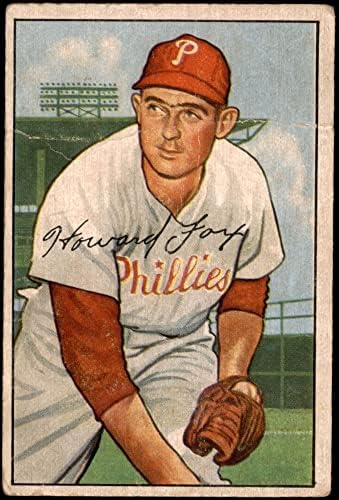 1952 Bowman # 125 Howard Fox Philadelphia Phillies Good Phillies