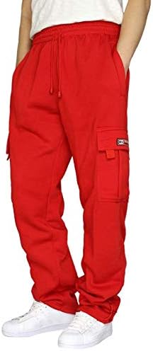 Zhuer muške teretne hlače opušteno fit elastični struk vučnice za vučenje multi-džepovi casual planinarenje jogger borbene hlače