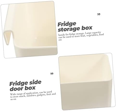 Luxshiny 2kom kutija za skladištenje frižidera Organizator za frižider visi Bela prazna kutija za kućne ljubimce