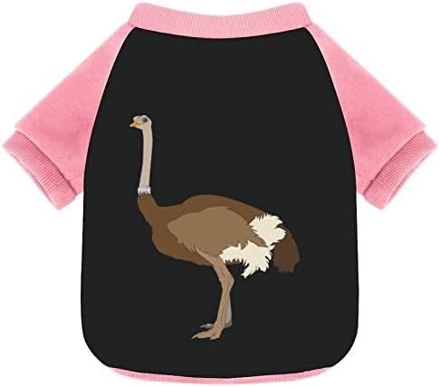 FunnyStar Ostrich Print Dukserice za kućne ljubimce sa pulovernim puloverom za pse za pse Mačka sa dizajnom