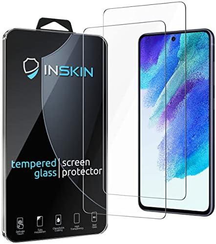 Inskin zaštitnik ekrana za Samsung Galaxy S21 FE 5G SM-G990 6,4 inča [2022] - 2-Pakovanje, 9h Film od kaljenog stakla, podrška za
