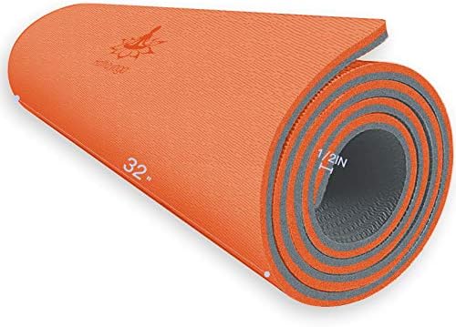Hatha Yoga Extra Thick TPE Yoga Mat - 72 x 32 Thickness 1/2 Inch-Eco Friendly SGS Certified-sa visokom gustinom Anti-suza Vježba Bolster
