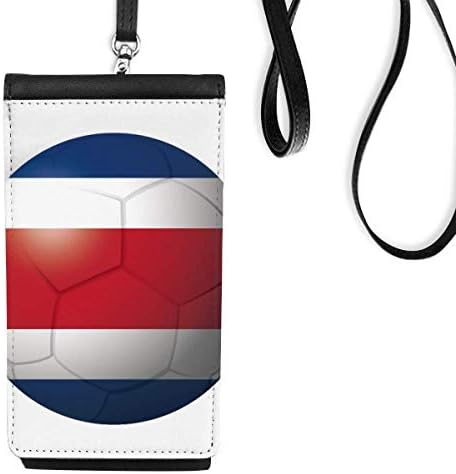Kostarika Nacionalna fudbalska fudbalska fudbalska fudbalska novčana torbica Viseća mobilna torbica Crni džep