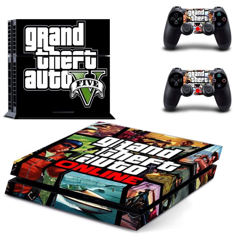 Za PS4 Slim - Igra Grand GTA Theft i auto PS4 ili PS5 naljepnica za kožu za PlayStation 4 ili 5 konzola i kontrolera naljepnica Vinil DUC-5183