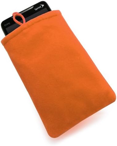Boxwave futrola za čast 3c - baršunaste torbice, meka velur tkaninske torbe s crtežom za čast 3c, čast 3c, 6, 3c 4g - podebljana narandžasta