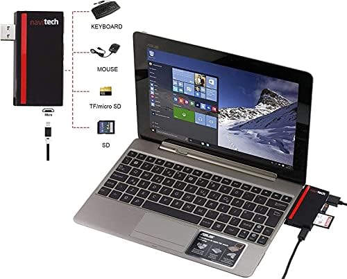 Navitech 2 u 1 laptop/Tablet USB 3.0/2.0 Hub Adapter/Micro USB ulaz sa SD / Micro SD čitač kartica kompatibilan sa Dell Latitude 3420