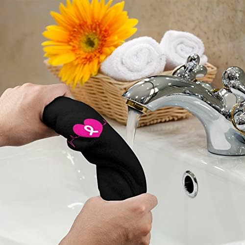 Pink traka za dojku Svjesnost za dojku Mikrofiber ručni ručnici super upijajući ručnik brzo suho