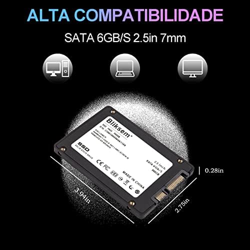 Bliksem SSD 128GB sa SATA kablom H650 SATA III 6GB / S 2.5 7mm 3D NAND Interni pogon do 500MB / s čvrstim pogonom za laptop i PC