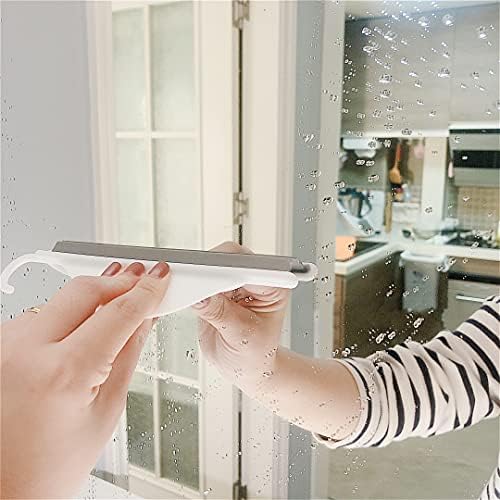 Tiny kupatilo Tuš ogledalo Squeegee sa Visećom kukom, Silikonski Mini Kuhinjski brisač za radnu ploču, alat za čišćenje strugača za vodu za čišćenje sudopera, pulta, pločica, praktično staklo za staklo za prozor