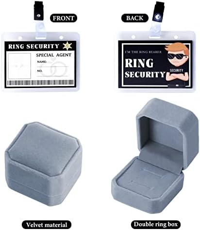 KeyMall prsten za vjenčani prsten sigurnosna kutija uključuje posebne agentske lične karte Shades prstena za dječji prsten nosač prijedloga poklona