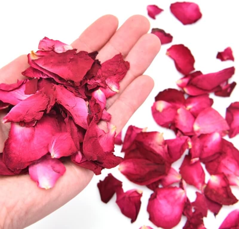 ZJHYXYH 100g sušene latice ruže ukrasi za vjenčanje