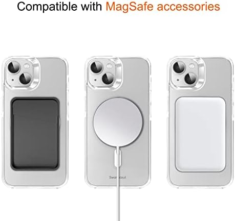 Swanscrout magnetska futrola za iPhone 14 Plus, kompatibilan sa magsafe, anti-žutilicom UV premazom, zaštitom od pada i otporno na