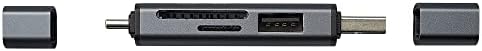 Nakabayashi Z8785 Digio2 USB 2.0 Type-C & amp; aluminijumski čitač SD kartica, siva