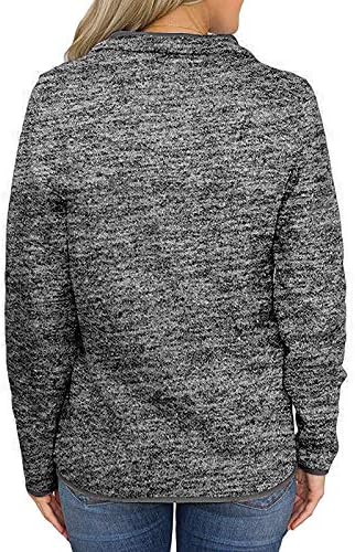 Sinzelimin ženski pleteni odjeća pulover modni zatvarač u obliku postolja dugih rukava casual džemper casual džepovi dukseri